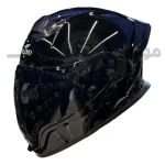 کلاه کاسکت فک متحرک فول فیس برند والنو Brilliant black