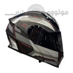 کلاه کاسکت فک متحرک برند ردلاین مدل matte black red wizard 939-27