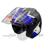 کلاه کاسکت بدون فک برند Da1 403 matt black graphic b blue