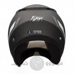 کلاه کاسکت بدون فک برند فلش مدل matt black gray 35#G 852