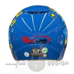 کلاه کاسکت بدون فک برند ردلاین مدل bright blue monster 906-9