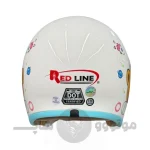 کلاه کاسکت بدون فک برند ردلاین مدل bright white little bear 910-3