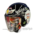 کلاه کاسکت بدون فک برند ردلاین مدل bright black sheep 908-11