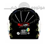 کلاه کاسکت بدون فک برند ردلاین مدل bright black sheep 908-11