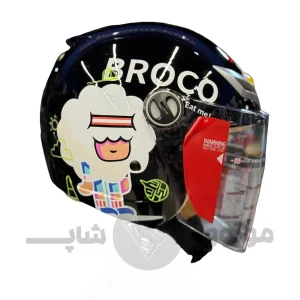 کلاه کاسکت بدون فک برند ردلاین مدل bright black sheep 908-11