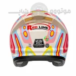 کلاه کاسکت بدون فک برند ردلاین مدل bright white candy 966-13