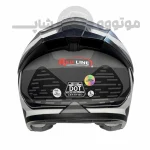 کلاه کاسکت بدون فک برند ردلاین مدل 966 مشکی طوسی