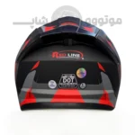 کلاه کاسکت بدون فک برند ردلاین مدل 966 مشکی قرمز