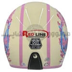 کلاه کاسکت بدون فک برند ردلاین مدل braight cream helmet 936-17