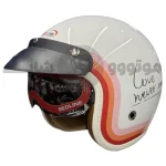 کلاه کاسکت بدون فک برند ردلاین مدل braight white long 936-13