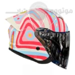 کلاه کاسکت بدون فک برند ردلاین مدل bright white candy 966-13