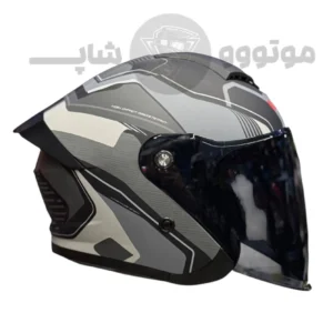 کلاه کاسکت بدون فک برند ردلاین مدل matte black grey galaxy 966-16