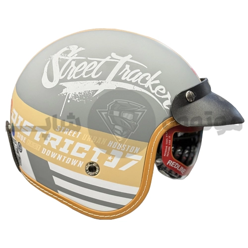 helmet-without-jaws-redline-matte grey trend 936-15 1 کلاه کاسکت بدون فک برند ردلاین مدل matte grey trend 936-15