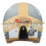کلاه کاسکت بدون فک برند ردلاین مدل matte grey trend 936-15