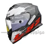 کلاه کاسکت فک ثابت برند ls2 مدل Ls2 ff800 storm ll drop black white