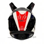 کلاه کاسکت فک ثابت برند HNJ مدل white blue f939