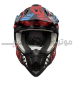 کلاه کاسکت کراسی برند اونیل Matte black blue red