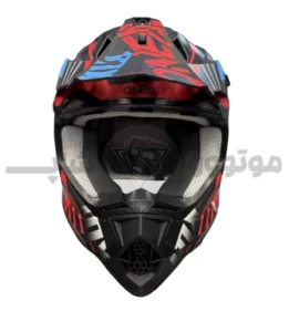 کلاه کاسکت کراسی برند اونیل Matte black blue red