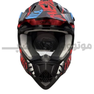 کلاه کاسکت کراسی برند اونیل Matte black blue red