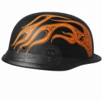 کلاه کاسکت کروزر برند AHP مدل Matte Black Fire