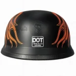 کلاه کاسکت کروزر برند AHP مدل Matte Black Fire
