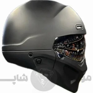 کلاه کاسکت فک جداشو برند FGN مدل Matte Black