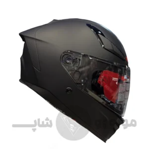 کلاه کاسکت فک ثابت برند ردلاین مدل 942 مشکی مات