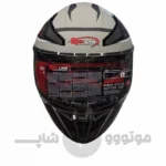 کلاه کاسکت فک ثابت برند ردلاین مدل 942 مشکی مات طوسی