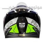 کلاه کاسکت فک ثابت برند استیل برد مدل SBH57 Green glossy gray green f7