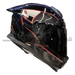 کلاه کاسکت فک ثابت برند استیل برد مدل SBH_57 glossy black-red f1