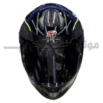کلاه کاسکت فک ثابت برند استیل برد مدل SBH_57 glossy black-neon f1