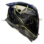 کلاه کاسکت فک ثابت برند استیل برد مدل SBH_57 glossy black-neon f1