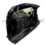 کلاه کاسکت فک ثابت برند استیل برد مدل SBH_57 glossy black-neon f1