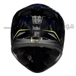 کلاه کاسکت فک ثابت برند استیل برد مدل SBH_57 glossy black-neon f1