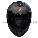 کلاه کاسکت فک ثابت برند استیل برد مدل SBH_57 matte black-blue f1