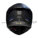 کلاه کاسکت فک ثابت برند استیل برد مدل SBH_57 matte black-blue f1
