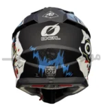 کلاه کاسکت کراسی برند اونیل Matte black white red