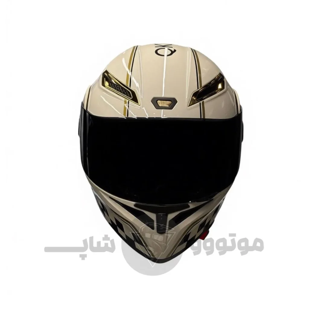 کلاه کاسکت فک متحرک برند کایک white checkered