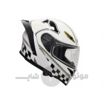 کلاه کاسکت فک متحرک برند کایک white checkered