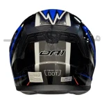 کلاه کاسکت بدون فک برند DA1 مدلglossy black blue 407