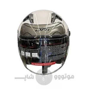 کلاه کاسکت بدون فک برند DA1 مدل matte black with graphic a blue 407