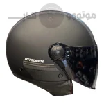 کلاه کاسکت بدون فک برند MT مدل Matt black line gray