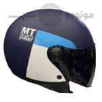 کلاه کاسکت بدون فک برند MT مدل Matt blue