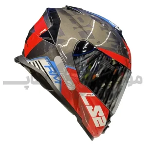 کلاه کاسکت فک ثابت برند ls2 مدل Ls2 ff800 glossy red blue