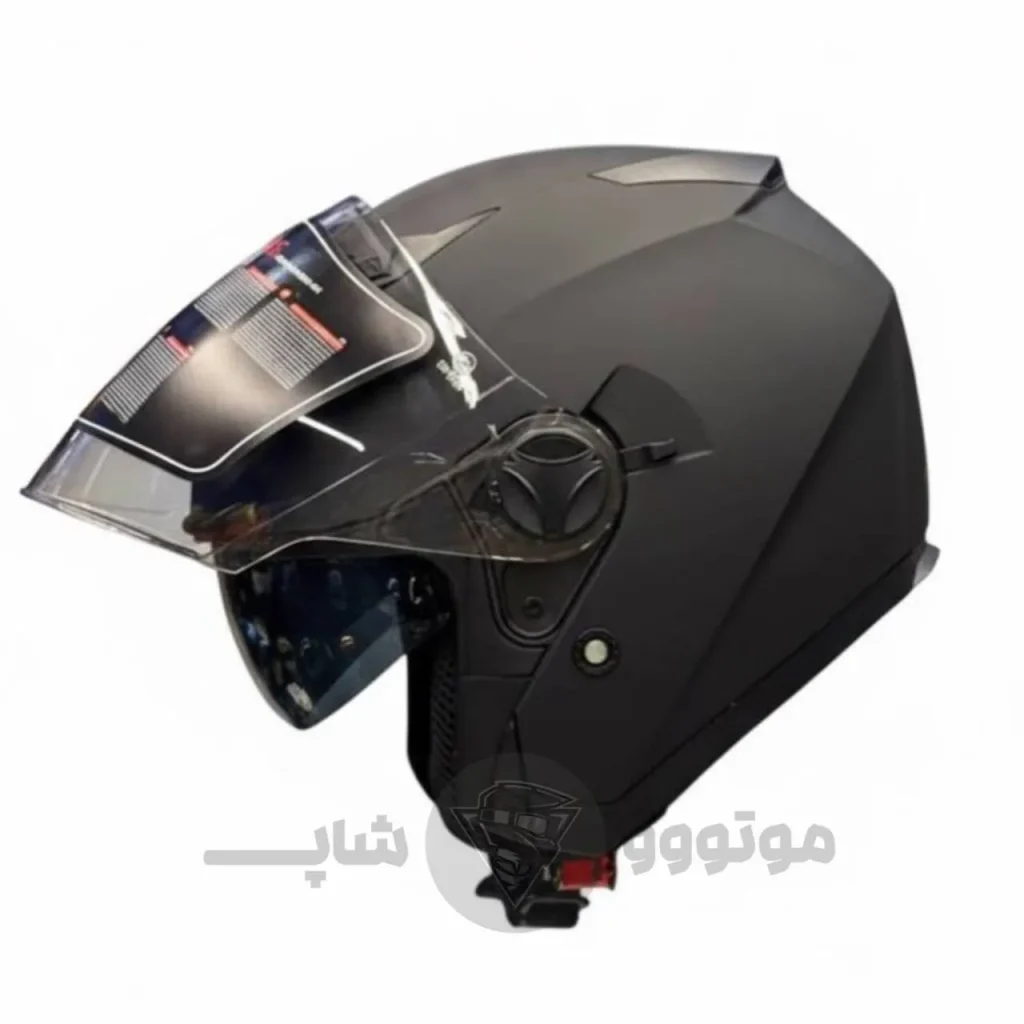 کلاه کاسکت بدون فک برند فلش مدل Black Matte