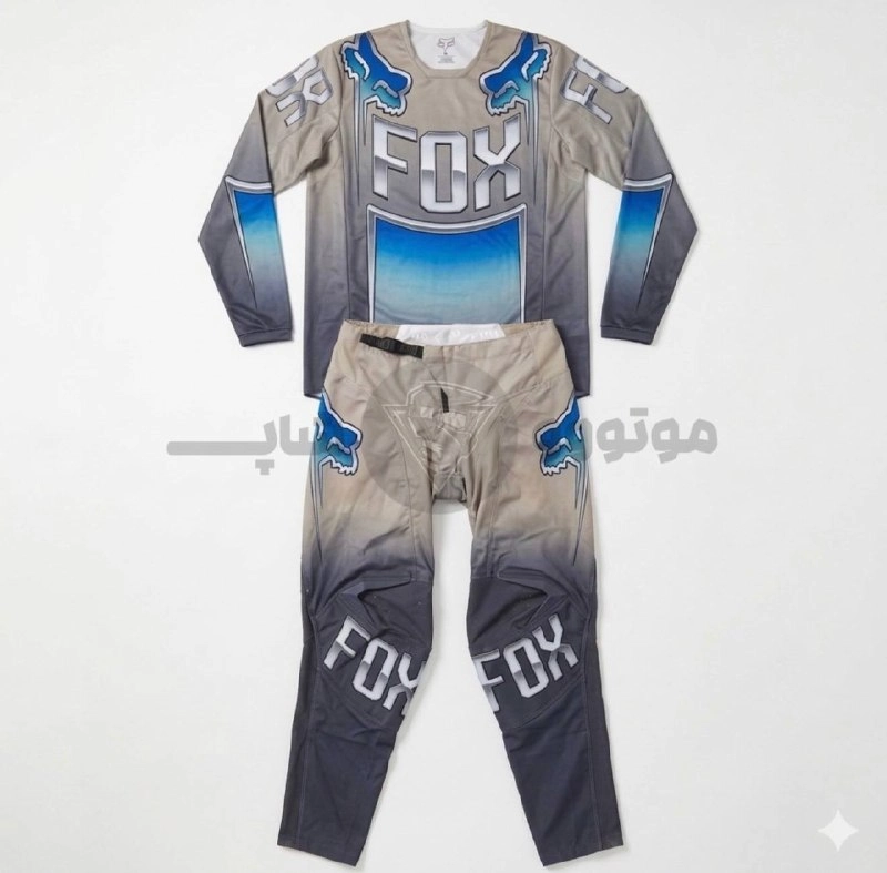 fox-brand-motocross-jersey-and-pants-set-code5 ست لباس و شلوار کراسی برند فاکس کد 5