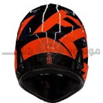 کلاه کاسکت کراسی برند فاکس Glossy orange black