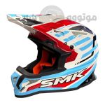 کلاه کاسکت کراسی برند smk مدل Glossy mix color