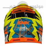 کلاه کاسکت کراسی برند smk مدل Glossy mix color 1