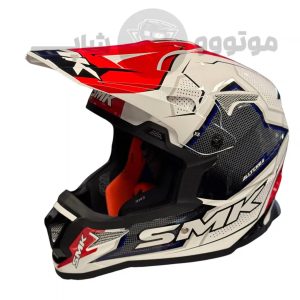 کلاه کاسکت کراسی برند smk مدل Glossy mix color